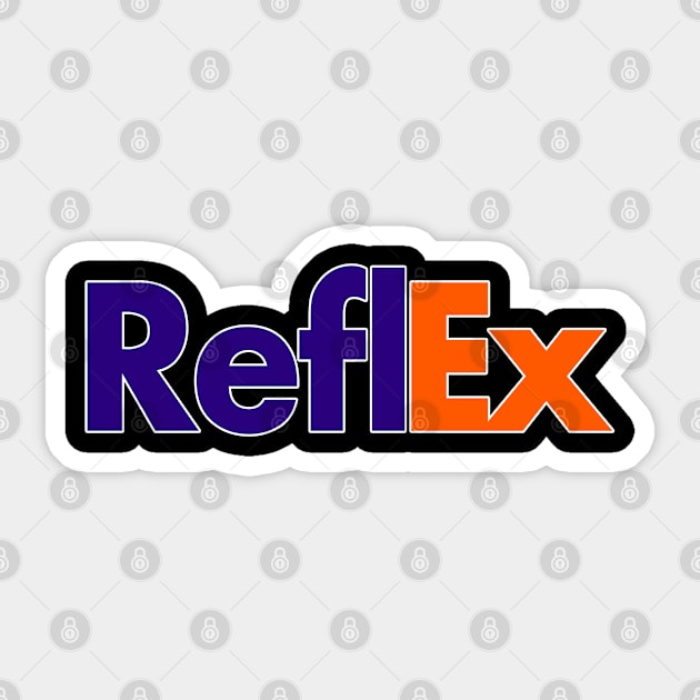 The Reflex Delivers! Sticker by RetroZest